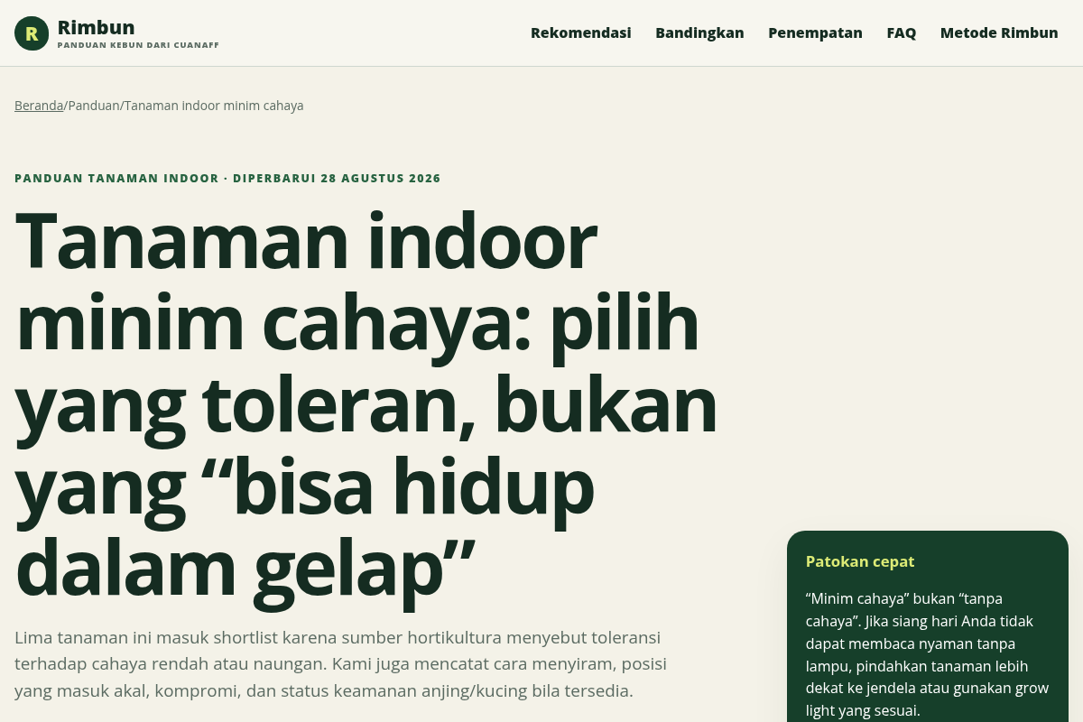 Demo panduan cara memilih kendaraan listrik dengan checklist pertimbangan di PilihListrik